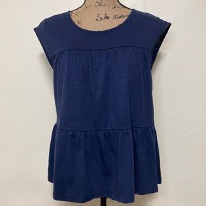 NWT Storybuck Ruffle Trim Pullover Top